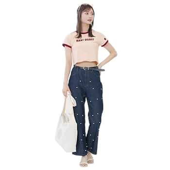 Amazon | [マリークワント] レトロロゴアップリケミニ Tシャツ